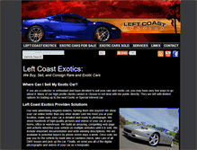 Tablet Screenshot of leftcoastexotics.com